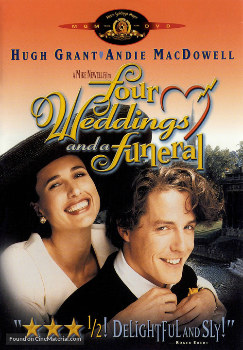 Four Weddings and a Funeral - DVD movie cover