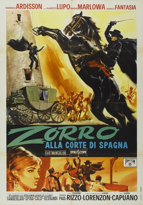 Zorro alla corte di Spagna - Italian Movie Poster