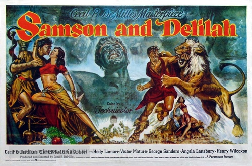 Samson and Delilah - British Movie Poster