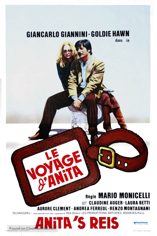 Viaggio con Anita - Belgian Movie Poster
