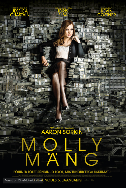 Molly&#039;s Game - Estonian Movie Poster