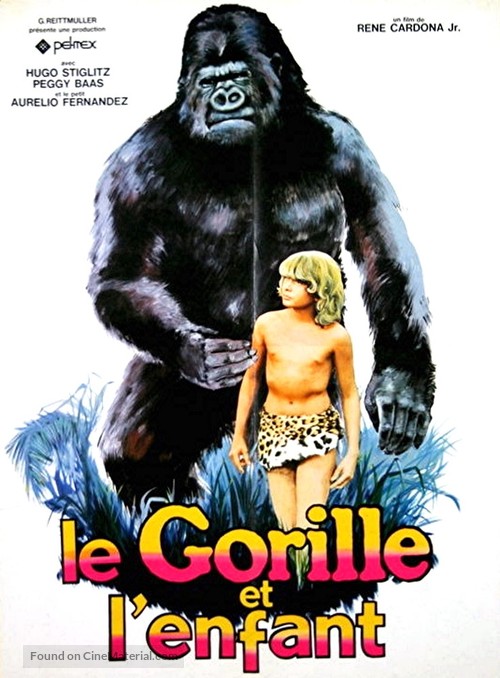 El rey de los gorilas - French Movie Poster