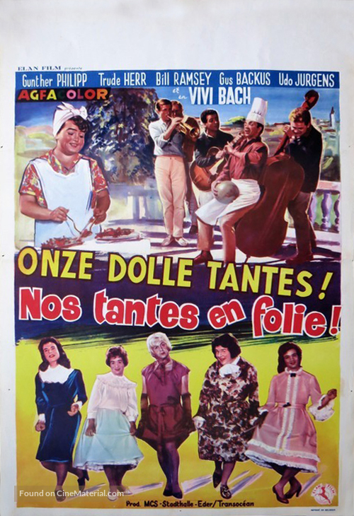 Unsere tollen Tanten - Belgian Movie Poster