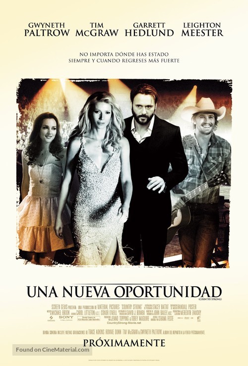 Country Strong - Mexican Movie Poster