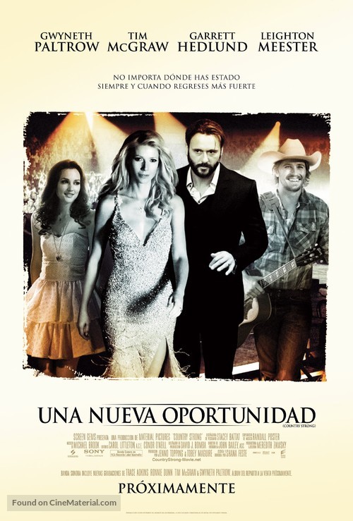 Country Strong - Mexican Movie Poster