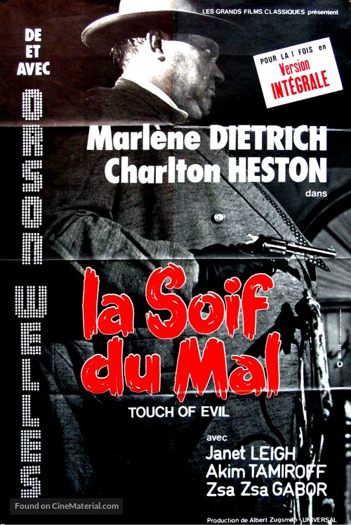 Touch of Evil - French Re-release movie poster