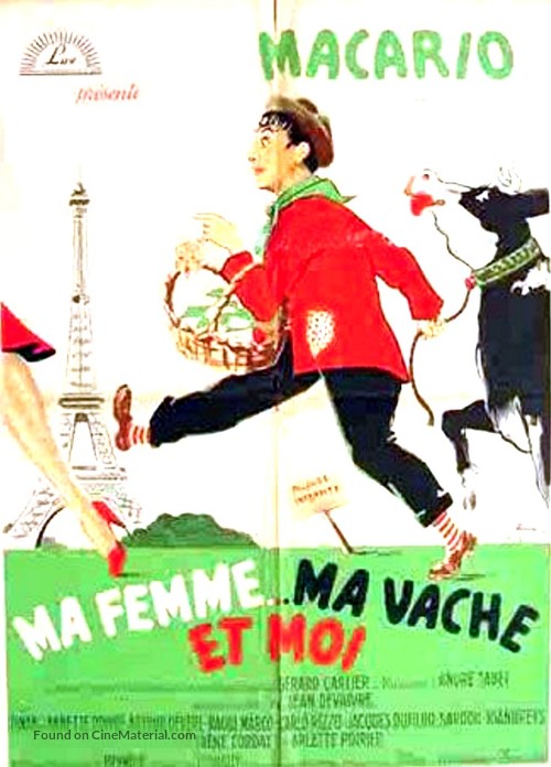 Ma femme, ma vache et moi - French Movie Poster