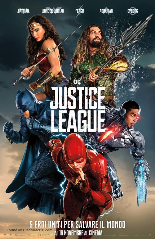 Justice League - Italian Movie Poster