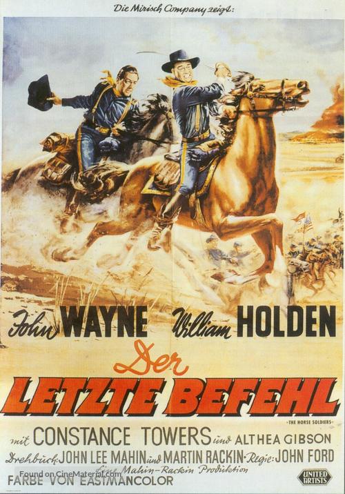 The Horse Soldiers - German Movie Poster