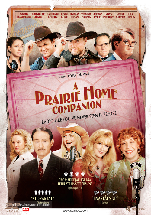 A Prairie Home Companion - Swedish DVD movie cover