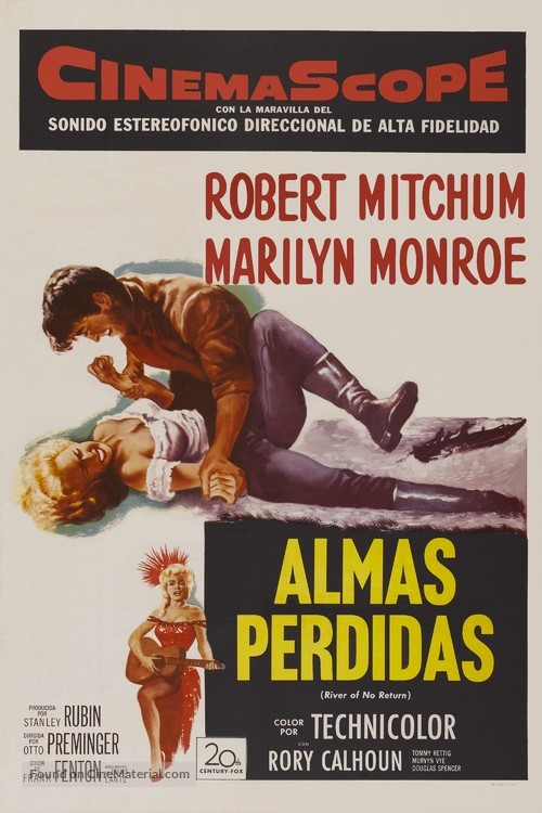 River of No Return - Puerto Rican Movie Poster