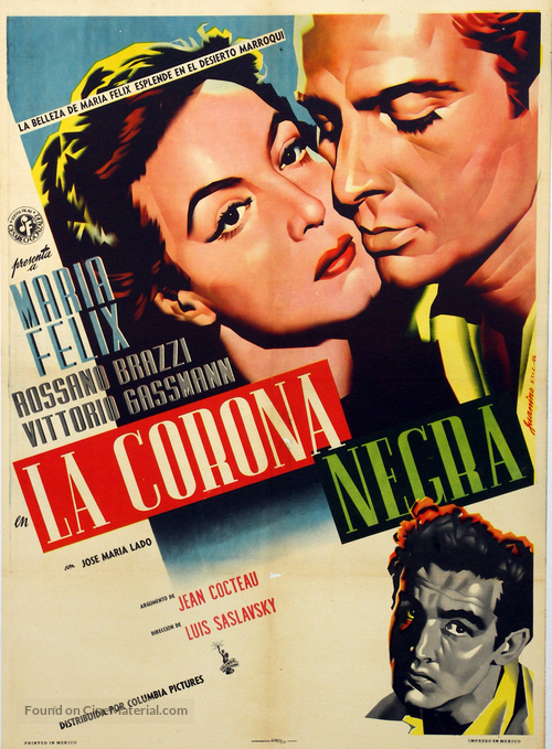 La corona negra - Mexican Movie Poster