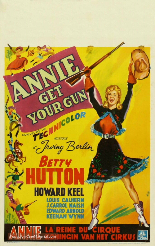 Annie Get Your Gun - Belgian Movie Poster