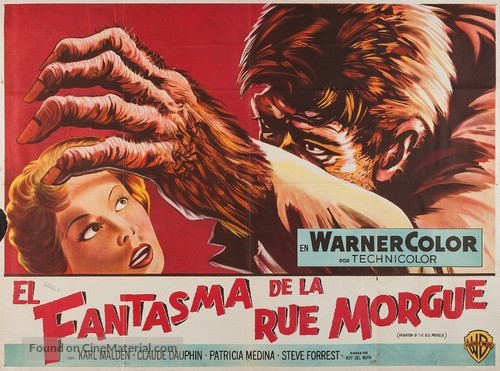 Phantom of the Rue Morgue - Argentinian Movie Poster