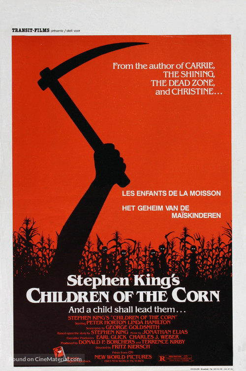 Children of the Corn - Belgian Movie Poster