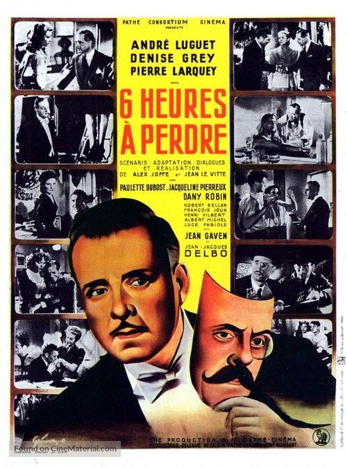 Six heures &agrave; perdre - French Movie Poster