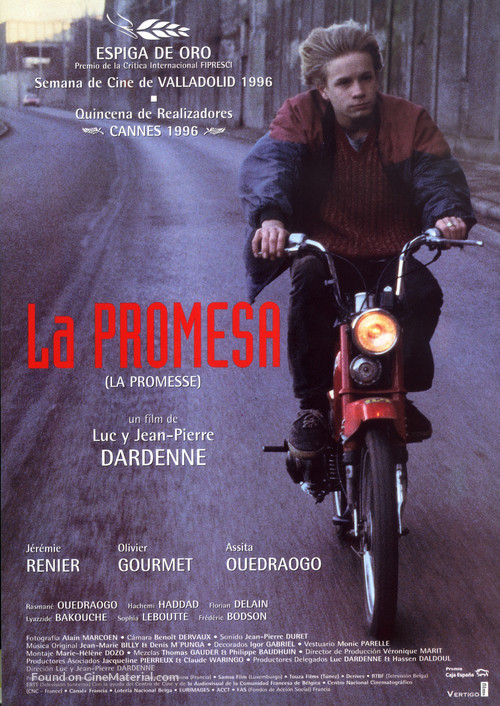 La promesse - Spanish Movie Poster