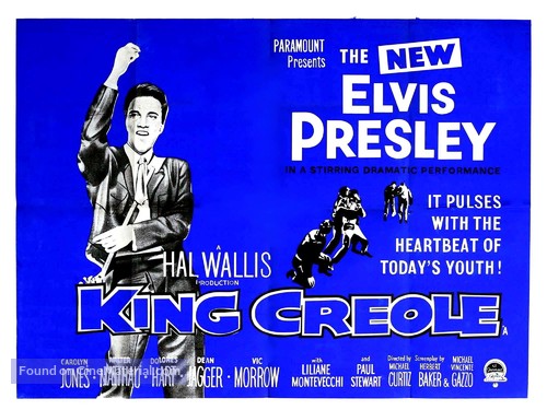 King Creole - British Movie Poster