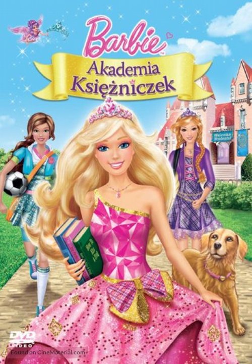 Barbie: Princess Charm School - Polish DVD movie cover