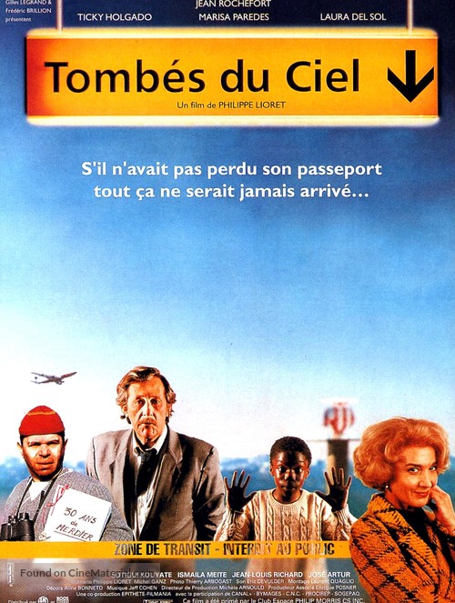 Tomb&eacute;s du ciel - French Movie Poster