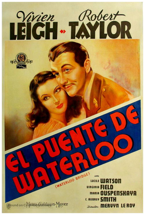 Waterloo Bridge - Argentinian Movie Poster
