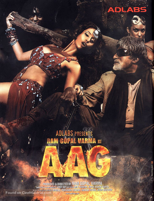 Ram Gopal Varma Ki Aag - Indian Movie Poster