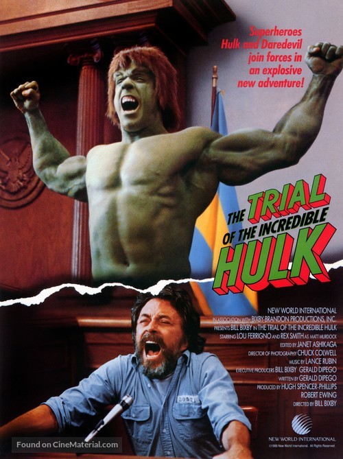 The Trial of the Incredible Hulk - Movie Poster