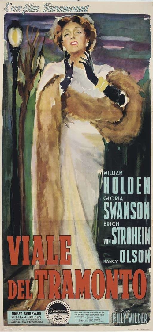 Sunset Blvd. - Italian Movie Poster