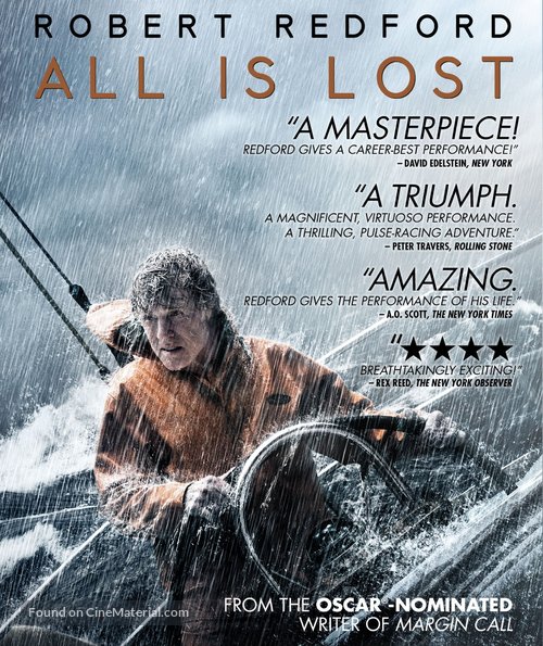 All Is Lost - Blu-Ray movie cover