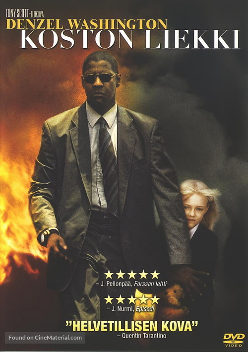 Man on Fire - Finnish DVD movie cover
