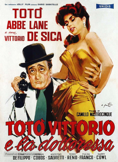 Tot&ograve;, Vittorio e la dottoressa - Italian Theatrical movie poster