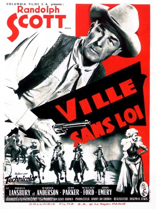 A Lawless Street - French Movie Poster