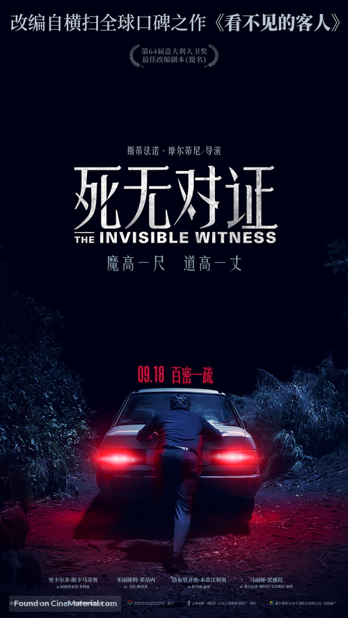 Il testimone invisibile - Chinese Movie Poster