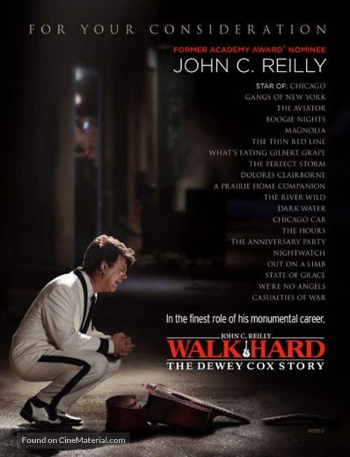 Walk Hard: The Dewey Cox Story - For your consideration movie poster