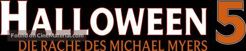 Halloween 5: The Revenge of Michael Myers - German Logo