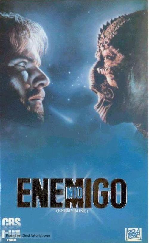 Enemy Mine - Spanish VHS movie cover