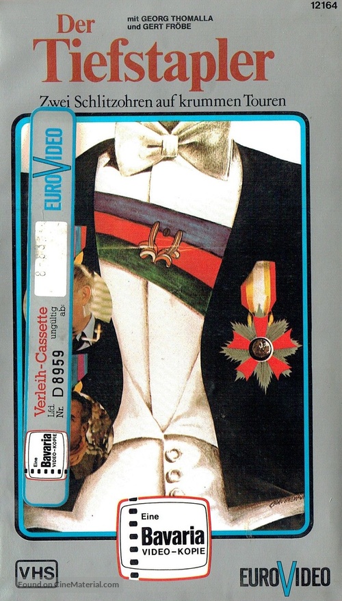 Der Tiefstapler - German VHS movie cover