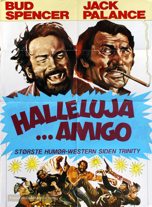 Si pu&ograve; fare... amigo - Danish Movie Poster