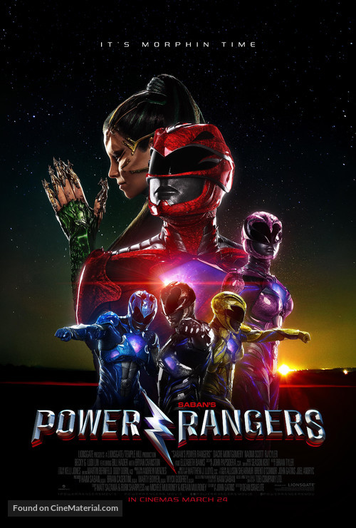Power Rangers - British Movie Poster