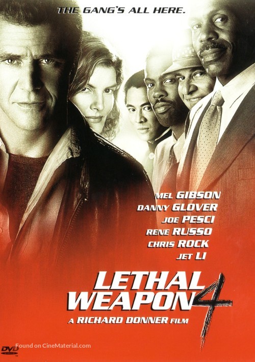 Lethal Weapon 4 - DVD movie cover
