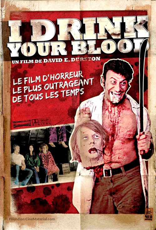 I Drink Your Blood - French DVD movie cover