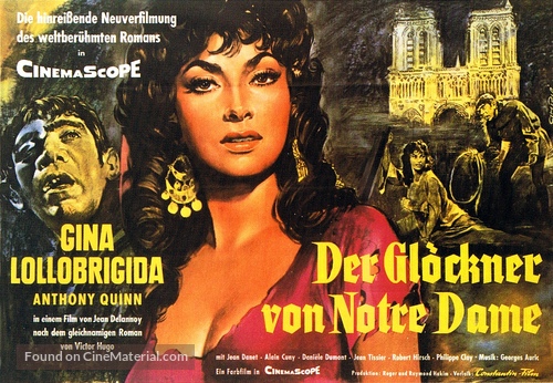 Notre-Dame de Paris - German Movie Poster