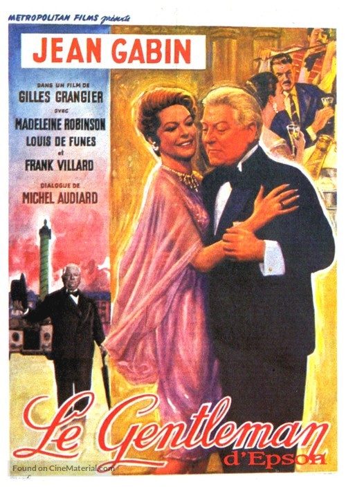 Le gentleman d&#039;Epsom - Belgian Movie Poster