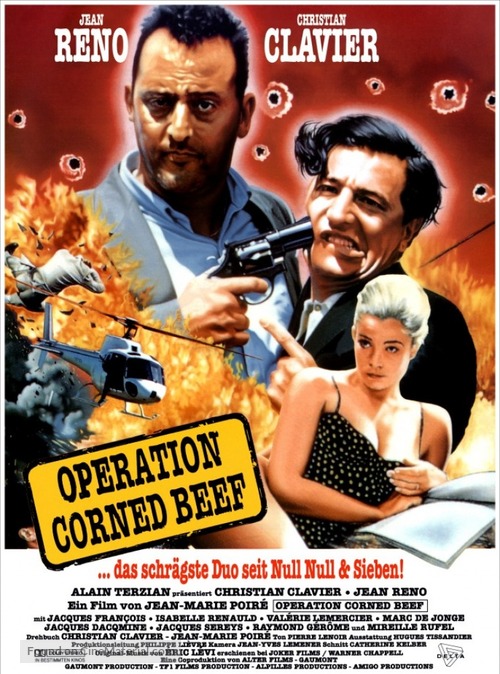 Op&eacute;ration Corned-Beef, L&#039; - German Movie Poster