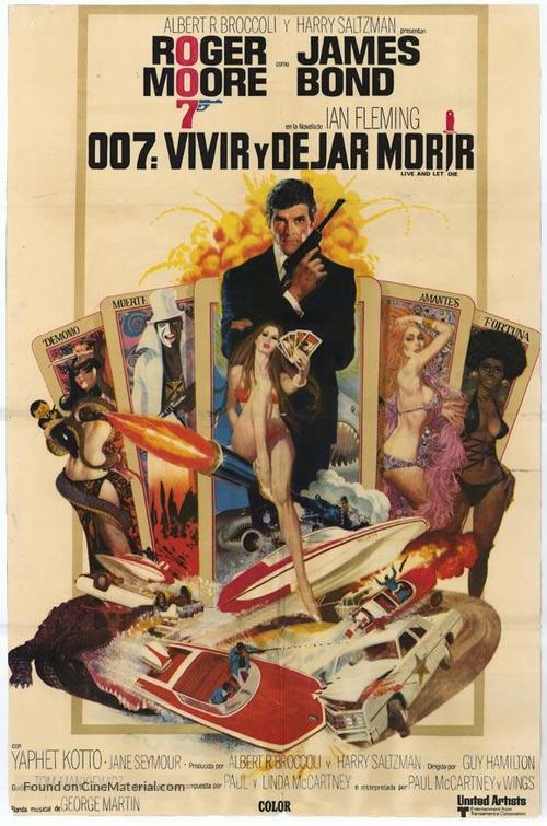 Live And Let Die - Argentinian Movie Poster