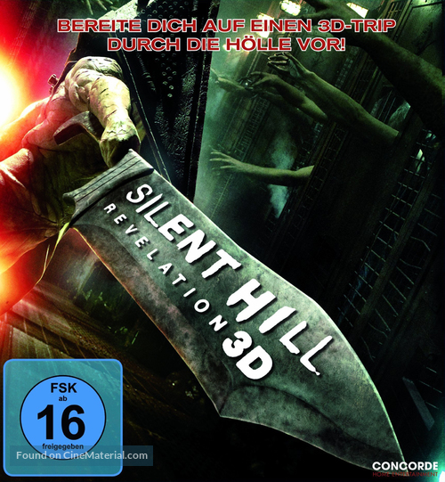 Silent Hill: Revelation 3D - German Blu-Ray movie cover