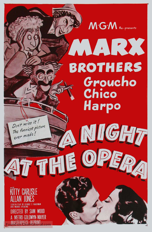 A Night at the Opera - Re-release movie poster