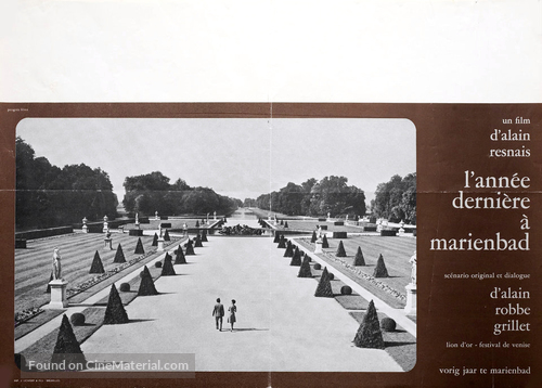 L&#039;ann&eacute;e derni&egrave;re &agrave; Marienbad - Belgian Movie Poster