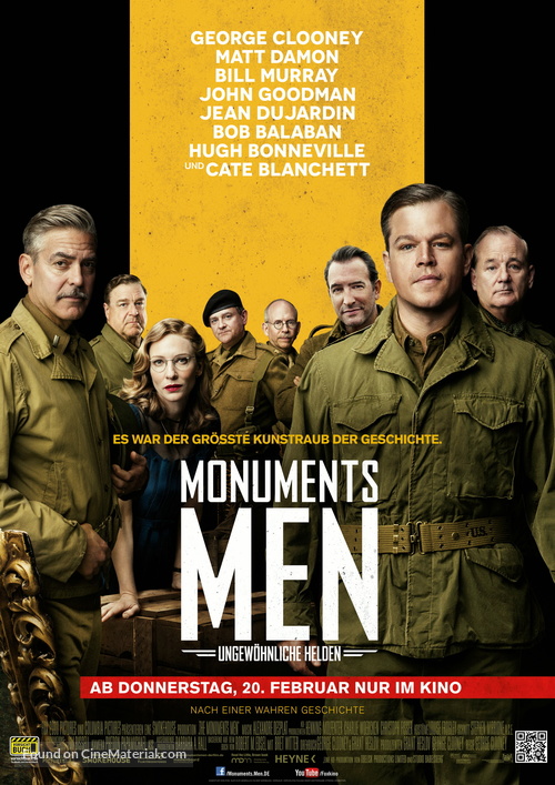 The Monuments Men - German Movie Poster