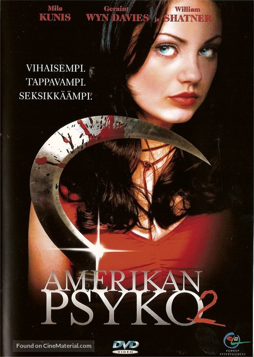 American Psycho II: All American Girl - Finnish Movie Cover